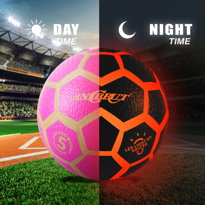 Rechargeable LED Glow Soccer Ball - Perfect for Night Sports & Parties