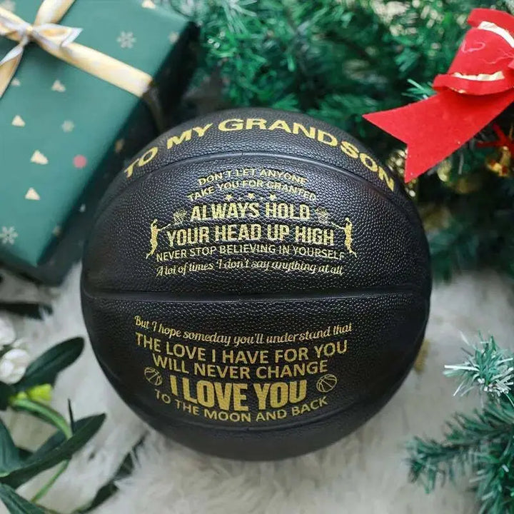 Ancbrut To My Grandson Personalized Copywriting Christmas, Graduation, Birthday Gifts Basketball