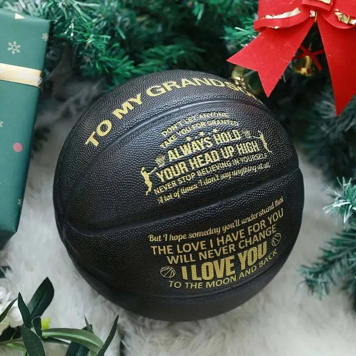 Ancbrut To My Grandson Personalized Copywriting Christmas, Graduation, Birthday Gifts Basketball