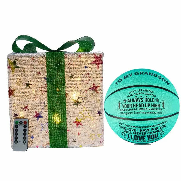 Ancbrut To My Grandson Personalized Copywriting Christmas, Graduation, Birthday Gifts Basketball