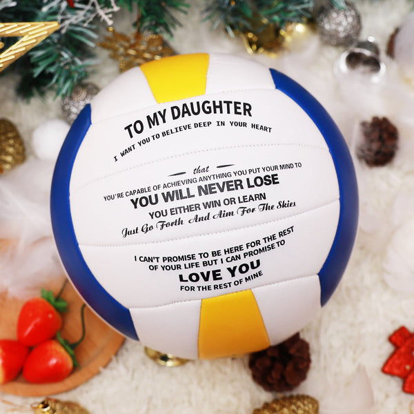 Personalized Printed Volleyball Gift To Daughter Volleyball for Daughter Sport Birthday Sport College Graduation Christmas Volleyball Gift Hand Stitch